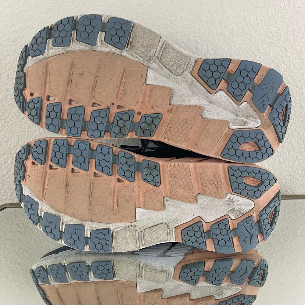 !SOLD! HOKA One One Mood Indigo Blue Dusty Pink Gaviota 2 Running Sneaker Shoes - Picture 11 of 13